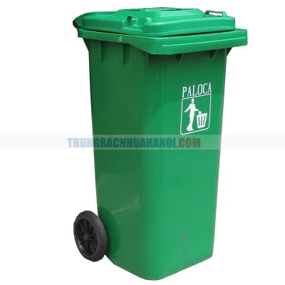 Thùng rác HDPE 120l màu xanh lá