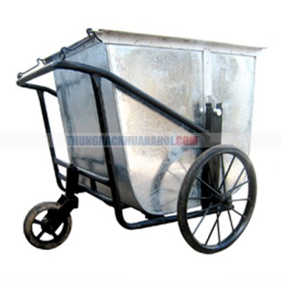 Xe thu gom rác bằng tôn 3 bánh