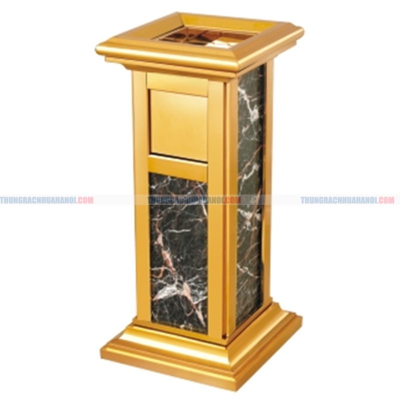 Địa chỉ bán thùng rác đá hoa cương có gạt tàn thuốc lá TLJA38