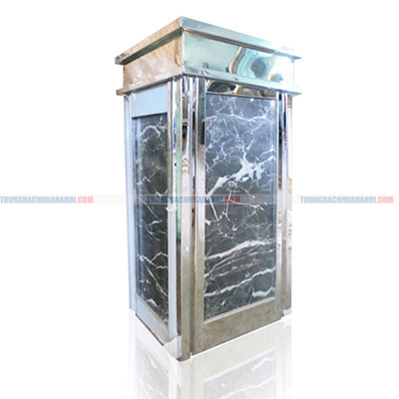 Nơi bán thùng rác đá hoa cương vuông có khay gạt tàn thuốc sang trọng