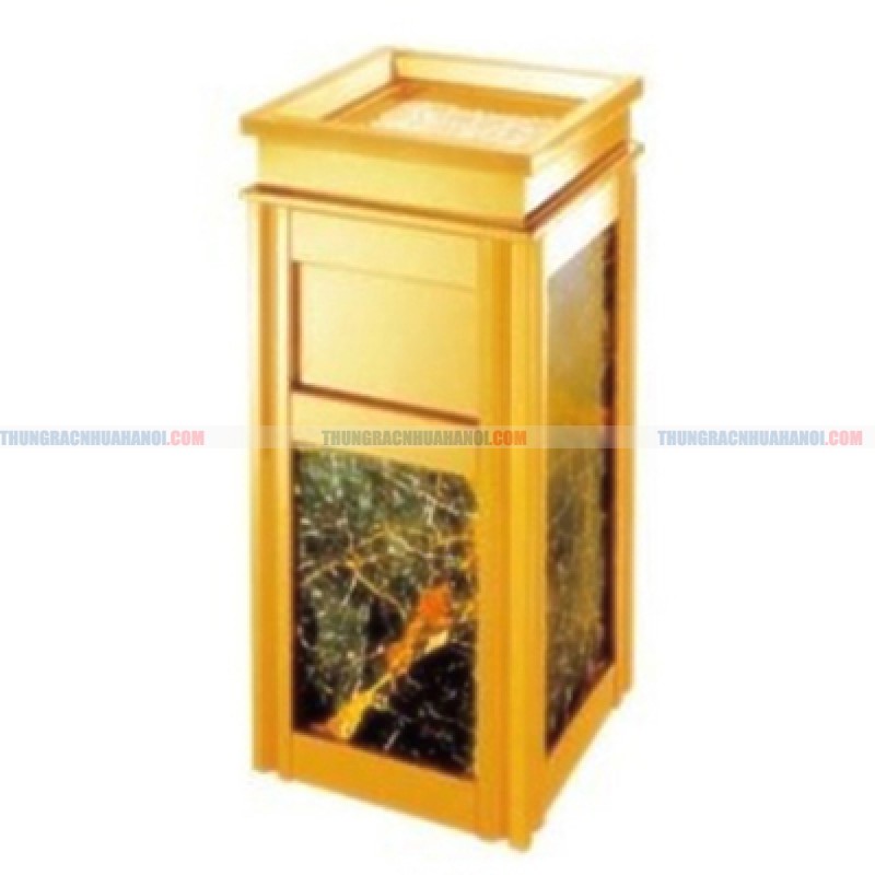 Mẫu thùng rác đá hoa cương đẹp, màu đỏ hoặc đen