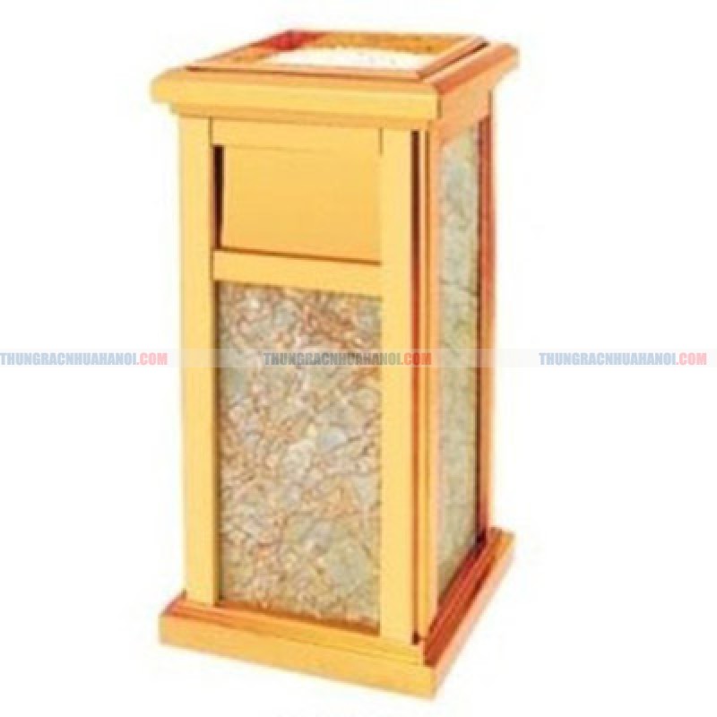 Đại lý cung ứng thùng rác đá hoa cương có gạt tàn thuốc lá TLJA31B