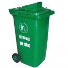 Thùng rác nhựa HDPE có nắp khe bỏ rác  240L 6