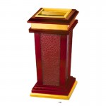 Thùng rác khách sạn bằng gỗ và da