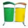 Thùng rác nhựa composite treo đôi phân loại rác 1