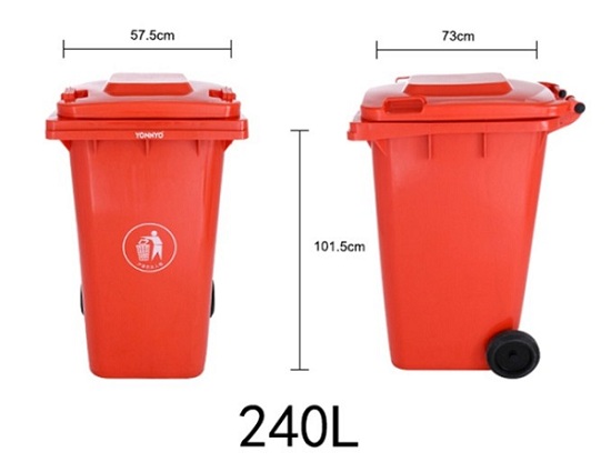 thùng đựng rác hdpe 240l
