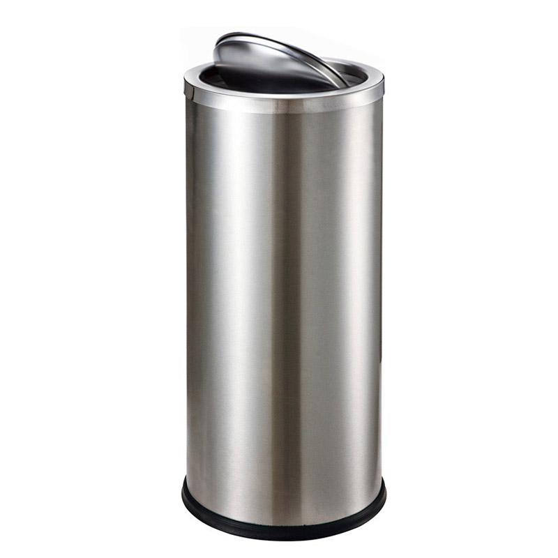 Thùng rác inox nắp lật